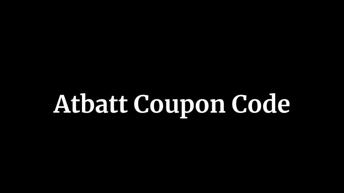 Atbatt Coupon Code