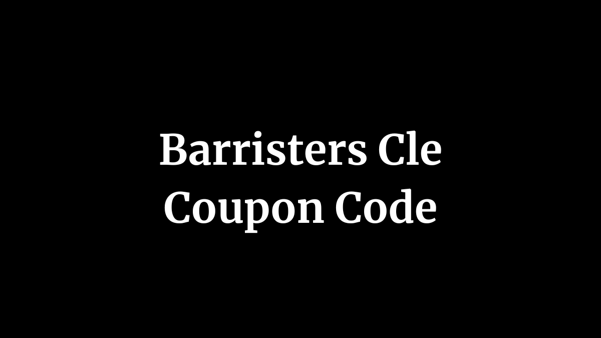 Barristers Cle Coupon Code
